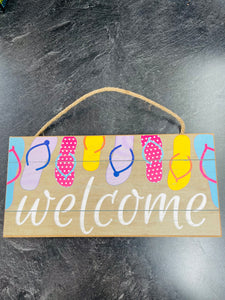 Flip Flop Welcome Sign